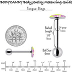 Cool Shades Bunny Barbell Tongue Ring by Onyx O