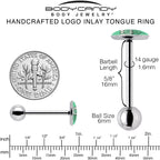 RIZZ Barbell Tongue Ring by Onyx O