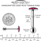 RIZZ ME UP Barbell Tongue Ring by Onyx O