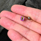 Sunflower Cactus Barbell Tongue Ring by Onyx O