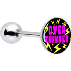 Over Thinker Impact Barbell Tongue Ring by Onyx O