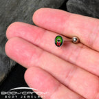 Holiday Vampire Wreath Barbell Tongue Ring by Onyx O