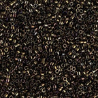 Miyuki Delica DB7 / DB07 / DB007  11/0 Metallic Brown Iris AB Cylinder/Tube Beads, 5 or 10 gm
