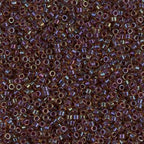 Miyuki Delica DB61 / DB061  11/0 Wine Lined Crystal AB Cylinder/Tube Beads, 5 or 10 gm