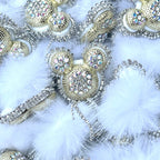 Mouse Head Rhinestone Fancy Beads