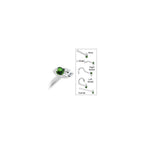 14k White Gold 1.5mm Genuine Emerald Diamond Marquise Nose Ring