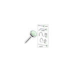 Solid 14K White Gold 2mm Aventurine Quartz Nose Ring