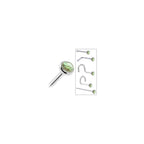 Solid 14K White Gold 2mm Labradorite Nose Ring
