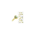 Solid 14K Yellow Gold 2mm Labradorite Nose Ring