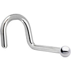 Platinum 1.5mm Ball Nose Ring