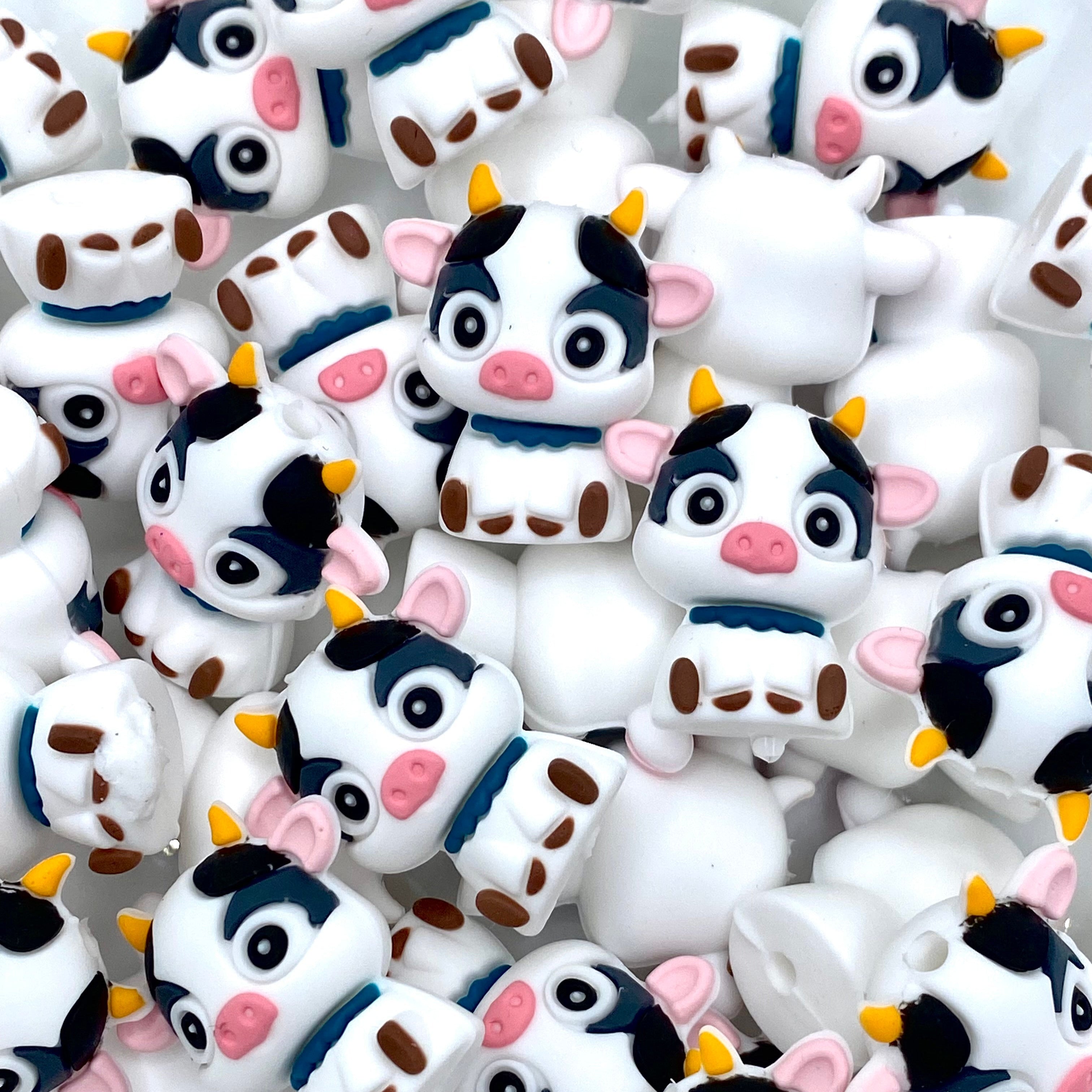 All I Need Is This Cow 3D Silicone Focal Beads