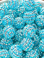 Aqua Girl Rhinestone Beads