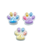 Colorful Pet Paw Acrylic Focal Beads