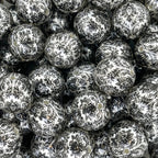 Elegantly Festive Printed Acrylic Beads