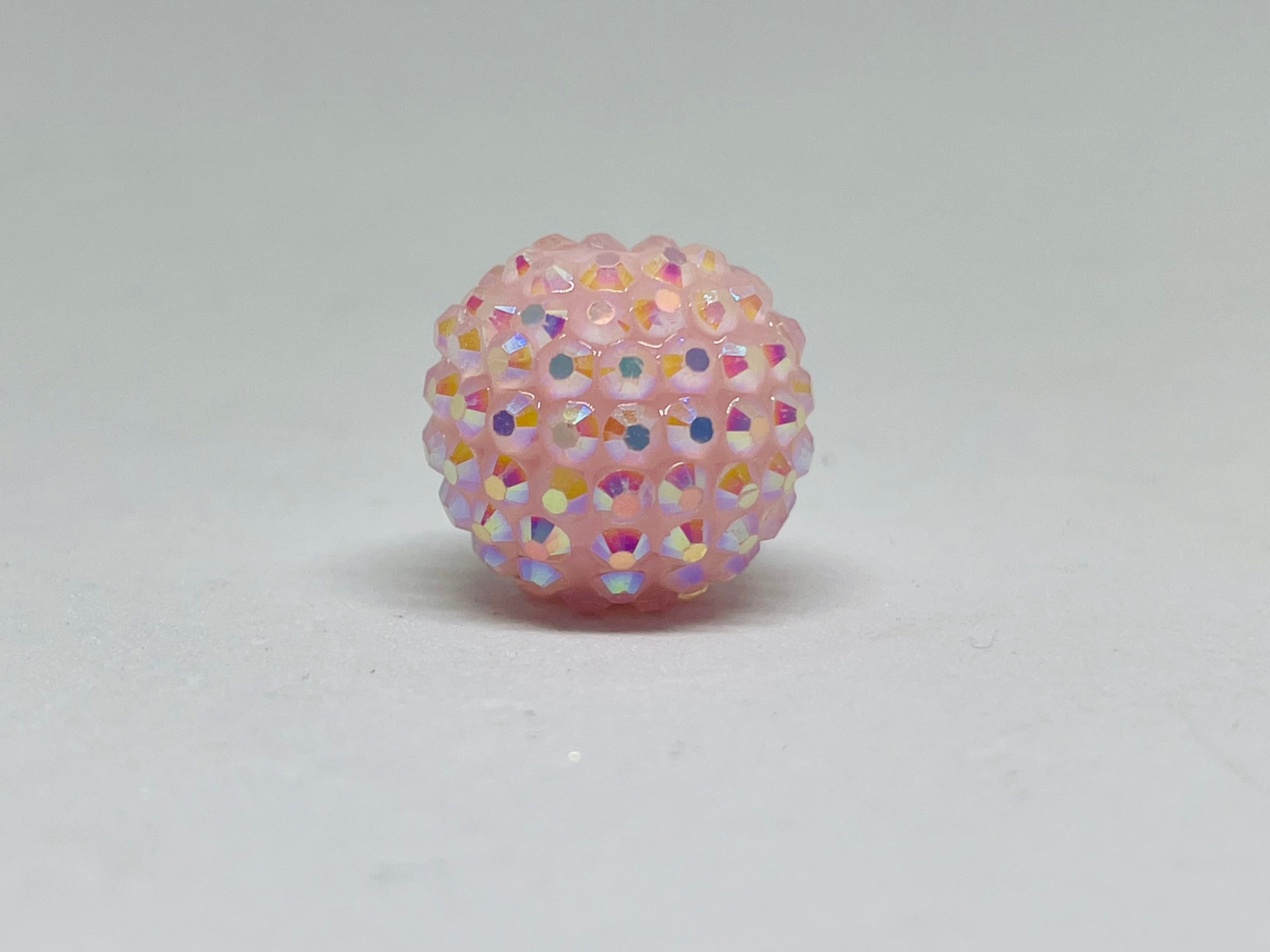 Baby Pink Rhinestone Beads
