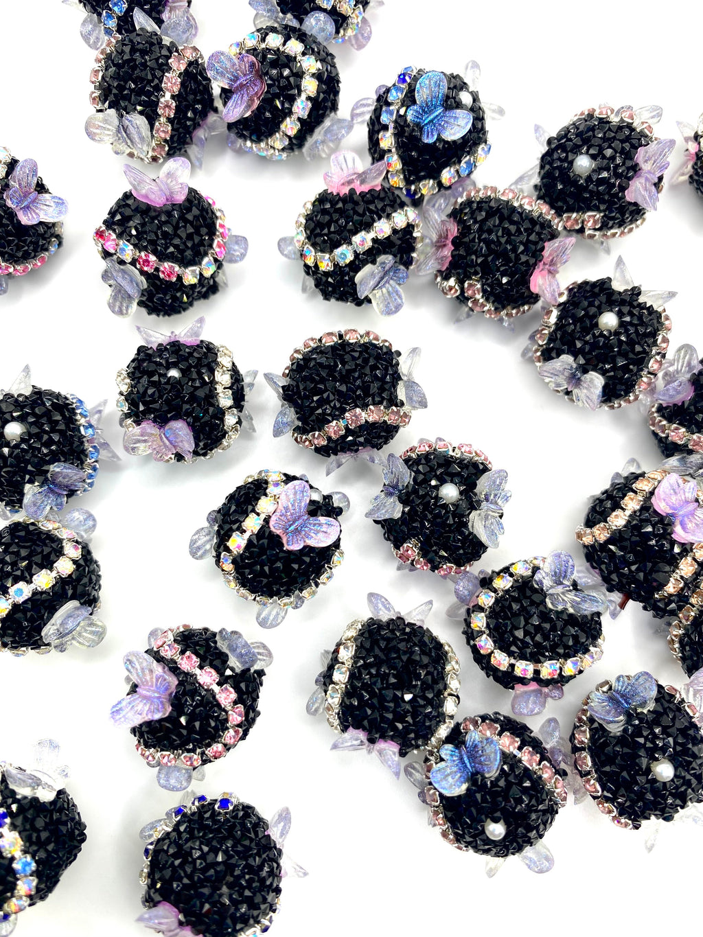 Flutter Acrylic Beads 18mm | Butterfly Beads - 5pcs