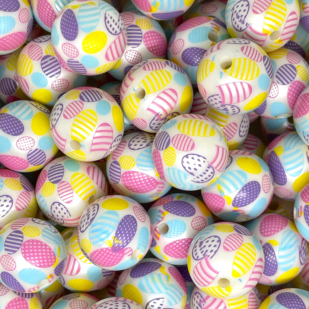 Easter Eggs Acrylic Beads