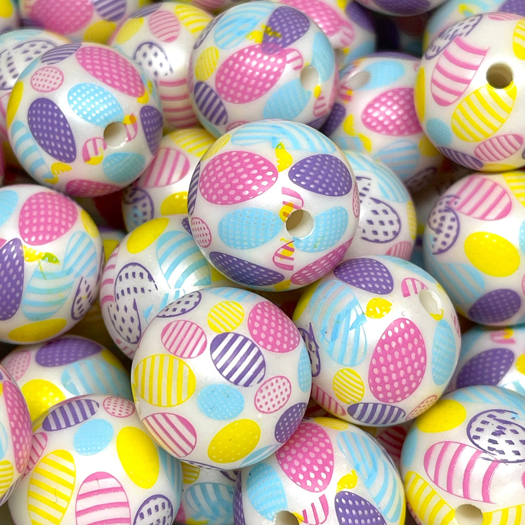 Easter Eggs Acrylic Beads