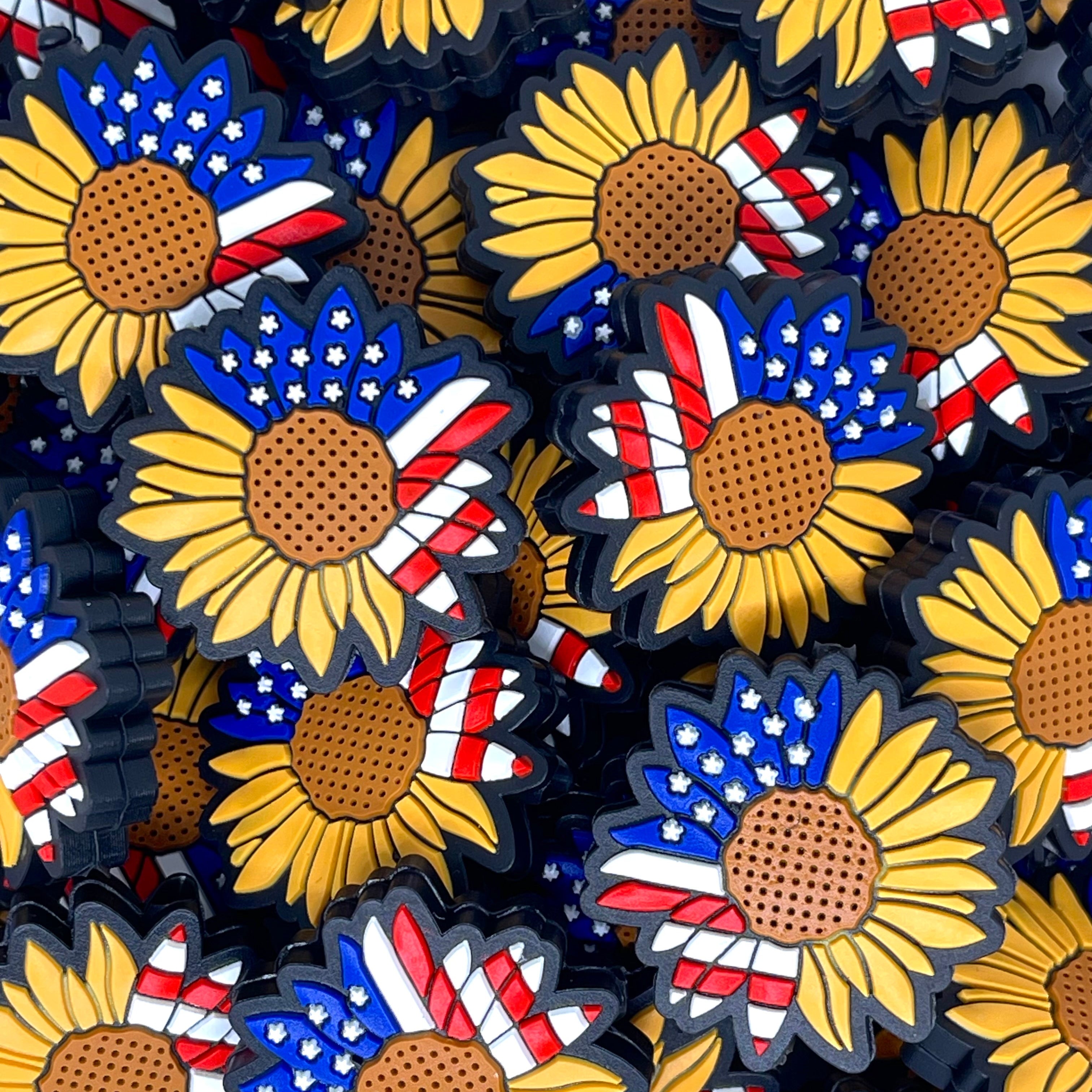 American Flowers Focal Beads
