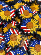 American Flowers Focal Beads