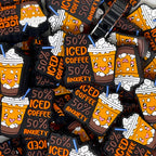 50% Iced Coffee 50% Anxiety Focal Beads