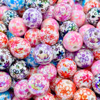 Happiness Blooms from Within Acrylic Beads