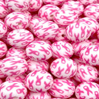 P269 PINK CANCER RIBBON 15MM PRINT (10ct)