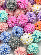 Flowers Make Me Happy Fancy Acrylic Beads