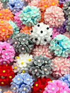 Flowers Make Me Happy Fancy Acrylic Beads