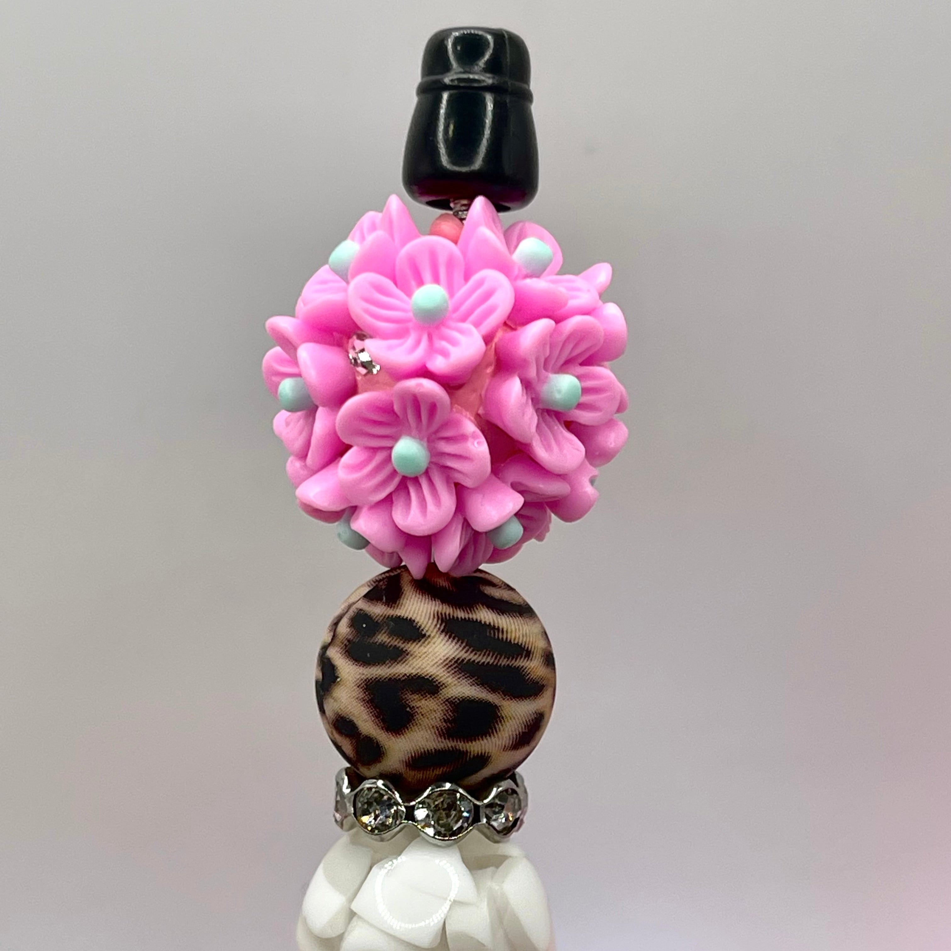 Flowers Make Me Happy Fancy Acrylic Beads