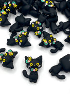 A Little Black Cat Goes with Everything 3D Silicone Focal Beads