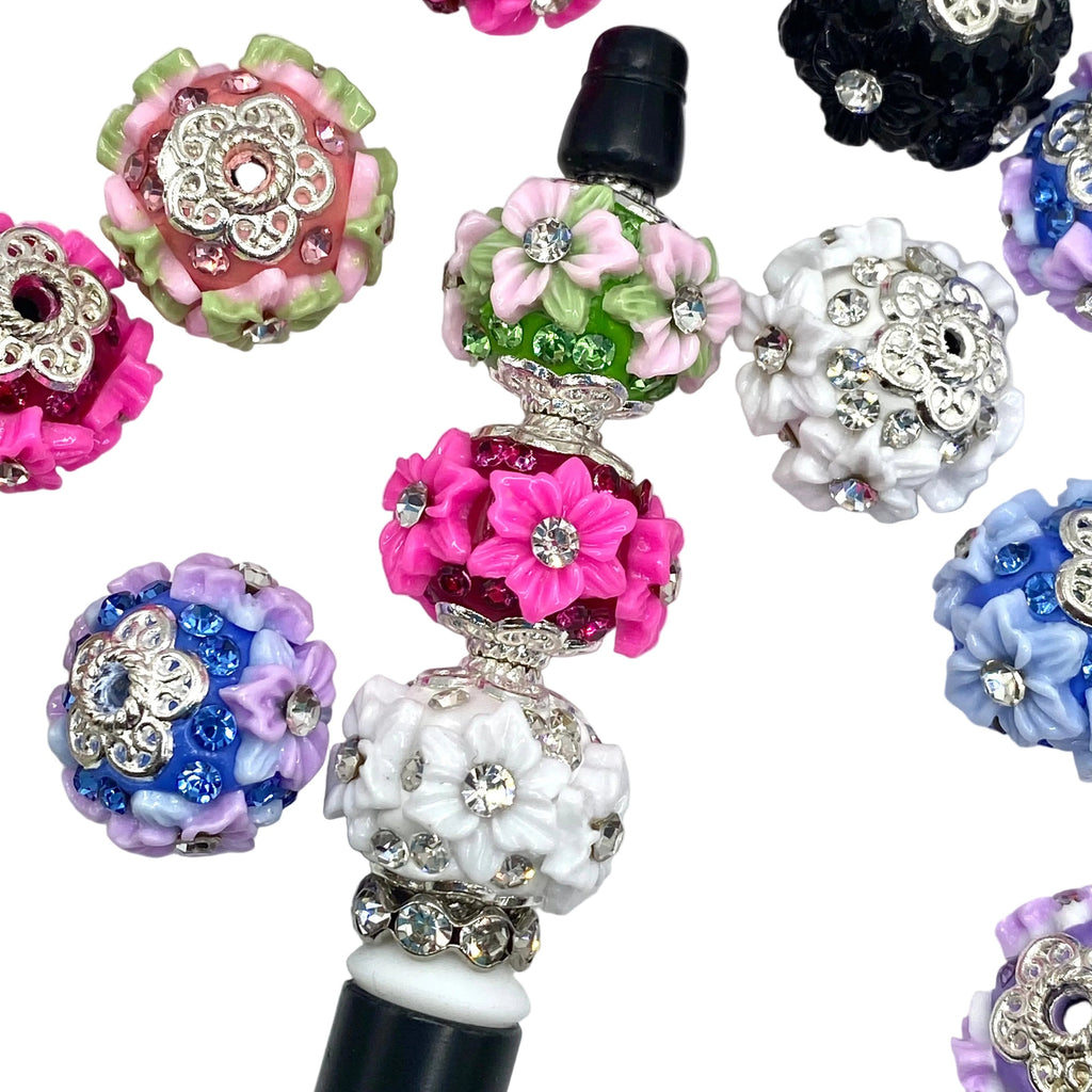April Showers Bring May Flowers Fancy Acrylic Beads