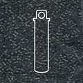 11/0 Miyuki Delica Matte Black