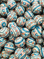A Warrior With A Cause Printed Silicone Beads