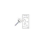 Solid 14K White Gold 2mm Cultured Pearl Nose Ring