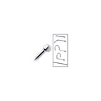 Platinum 1.5mm Ball Nose Ring