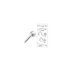 Platinum 1.5mm Genuine Diamond Nose Ring