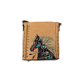 Small Brown Handbag with Horse
