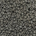 TOHO TR-08-53D  8/0 Opaque Gray Seed Beads, 5 or 10 gm