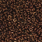 TOHO TD-11-501  11/0 Higher Metallic Cinnamon Bronze Demi Beads, 5 or 10 gm