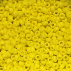 Miyuki 11-404   11/0 Opaque Yellow Seed Beads - 5 or 10 gm