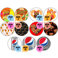 Rezzy Food Themed Cabs - ½ INCH GLASS CABS (PAIR)
