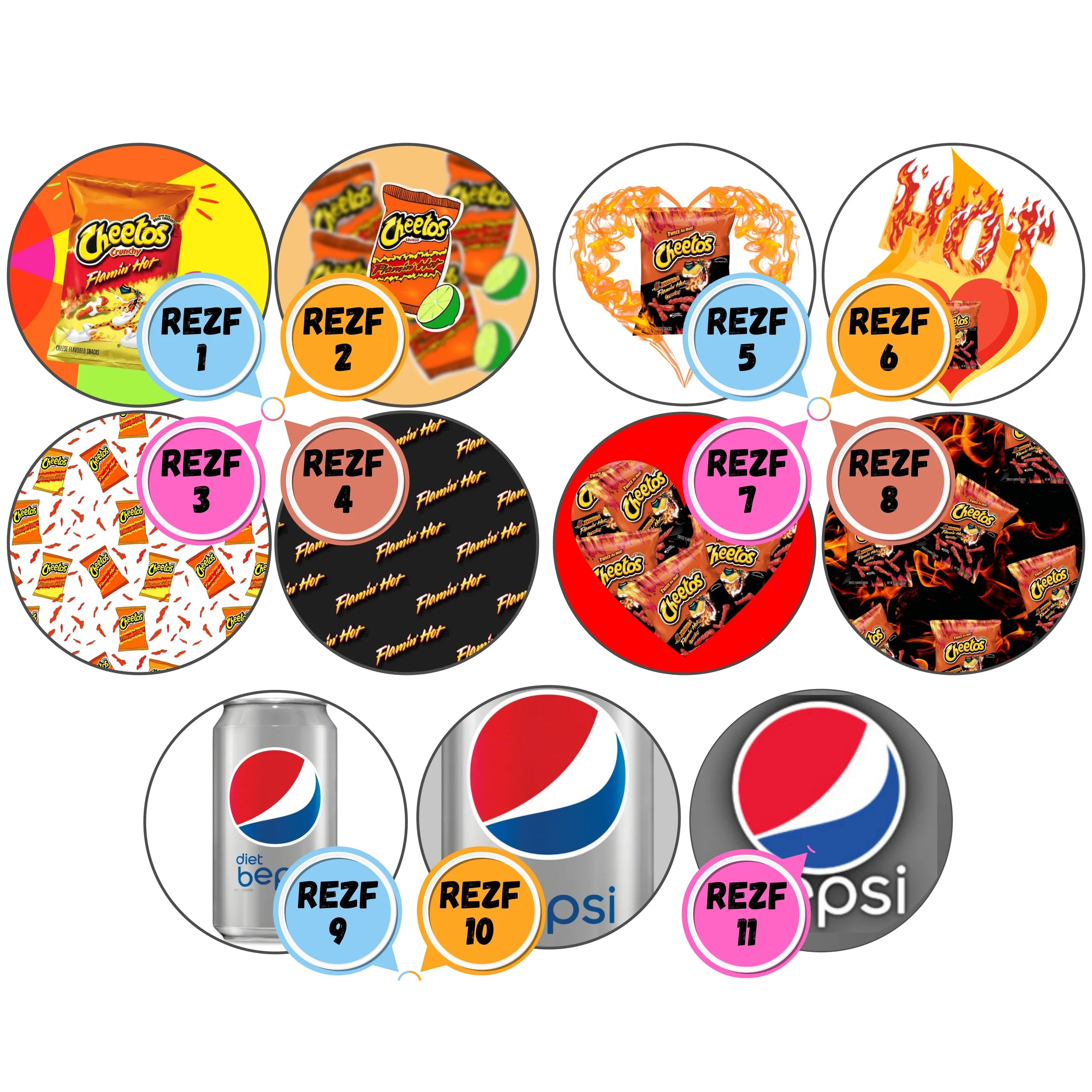 Rezzy Food Themed Cabs - 3 INCH WOOD CAB (SINGLE)