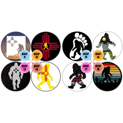 Sasquatch Themed Cabs 2 INCH EPOXY STICKER (SINGLE)