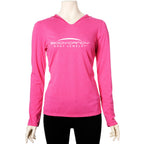 Body Candy Logo Pink Frost Tapered Long Sleeve Hoodie