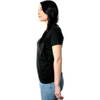 My Body is a Temple... So I Decorated Black Tapered V-Neck Tee Shirt