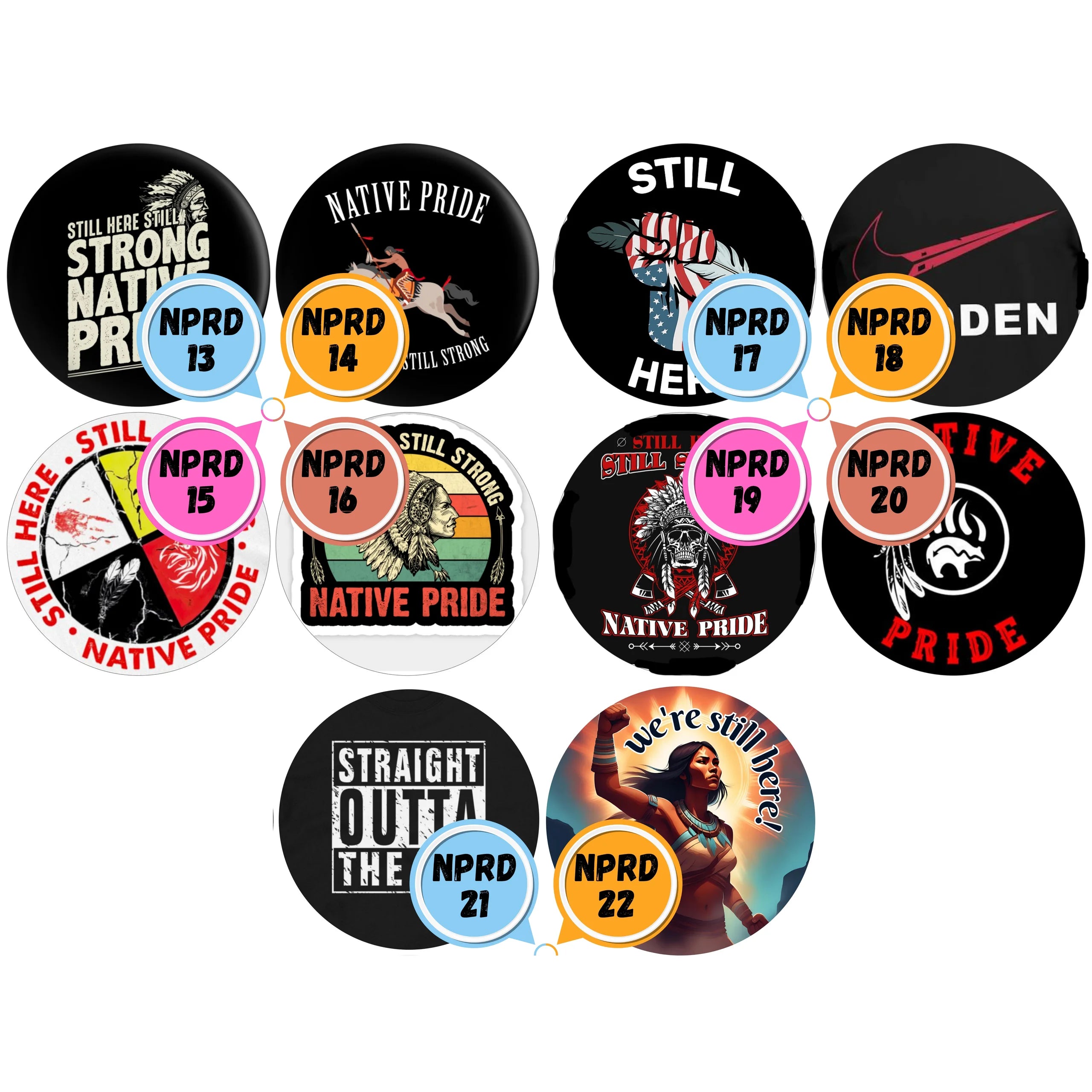 Native Pride Themed Cabs - 4 INCH WOOD CABS (SINGLE)