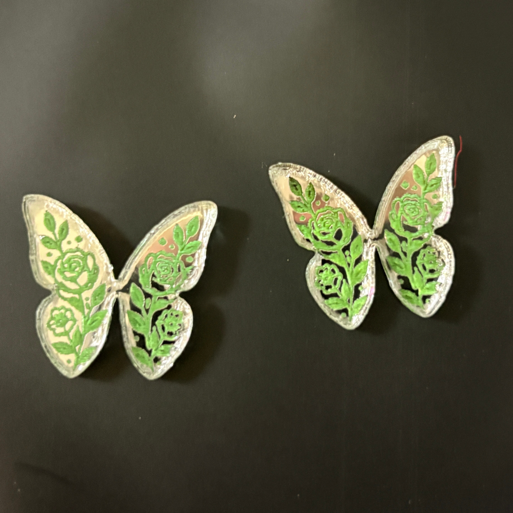 Butterfly and Roses