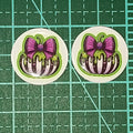 Purple Bow Pumpkin Halloween Cabs