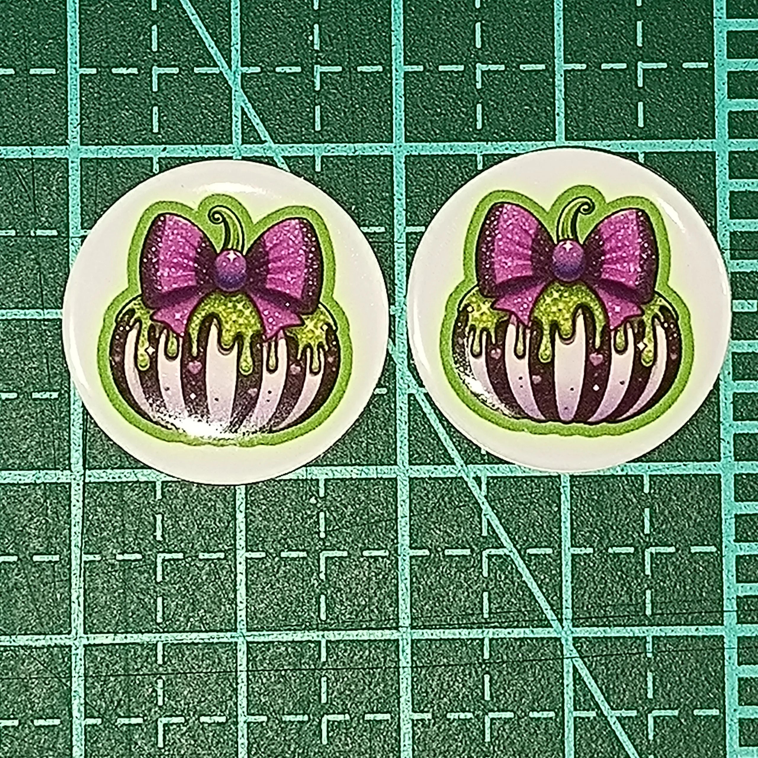 Purple Bow Pumpkin Halloween Cabs